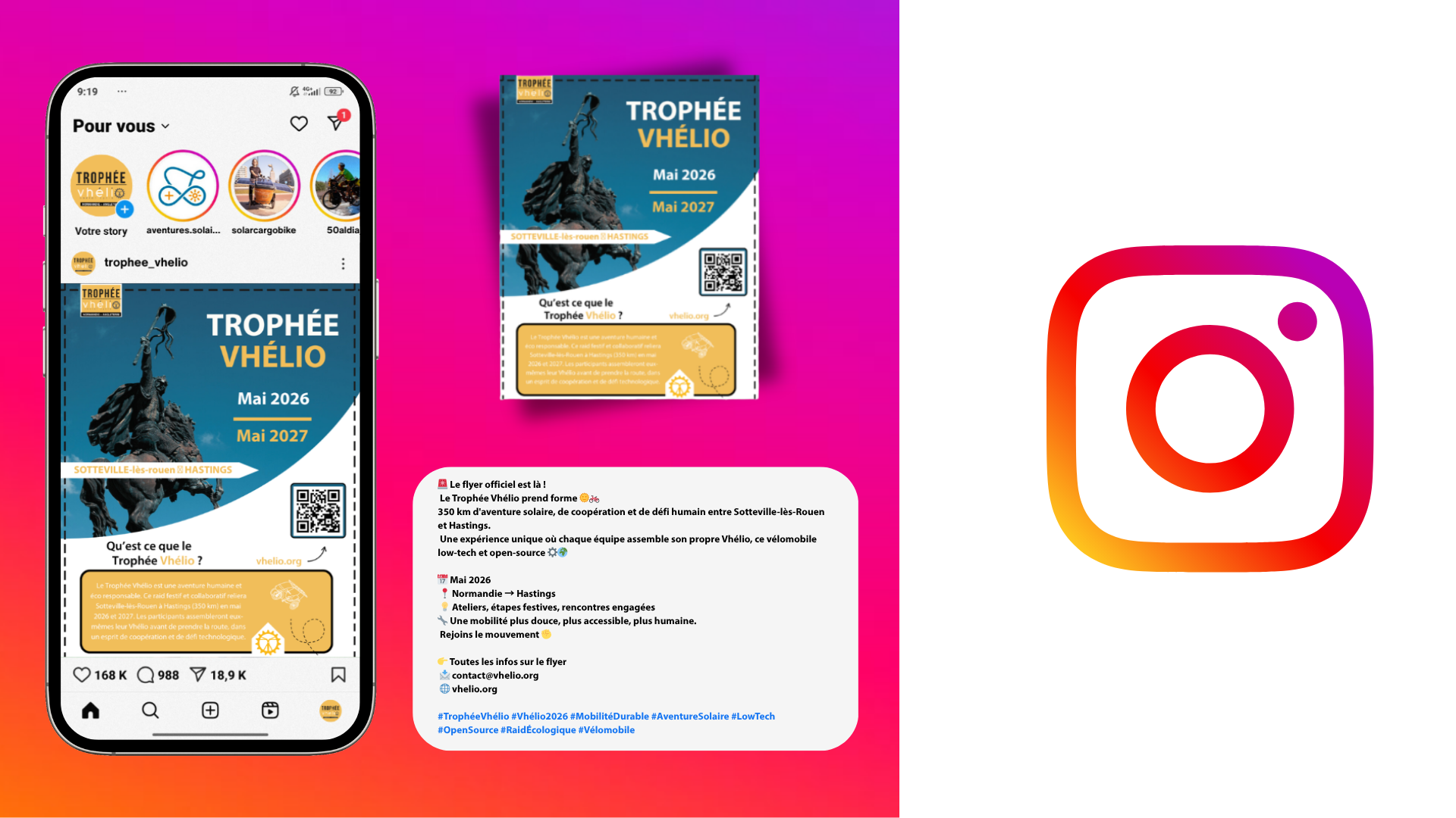 Kit communication Vhélio Instagram