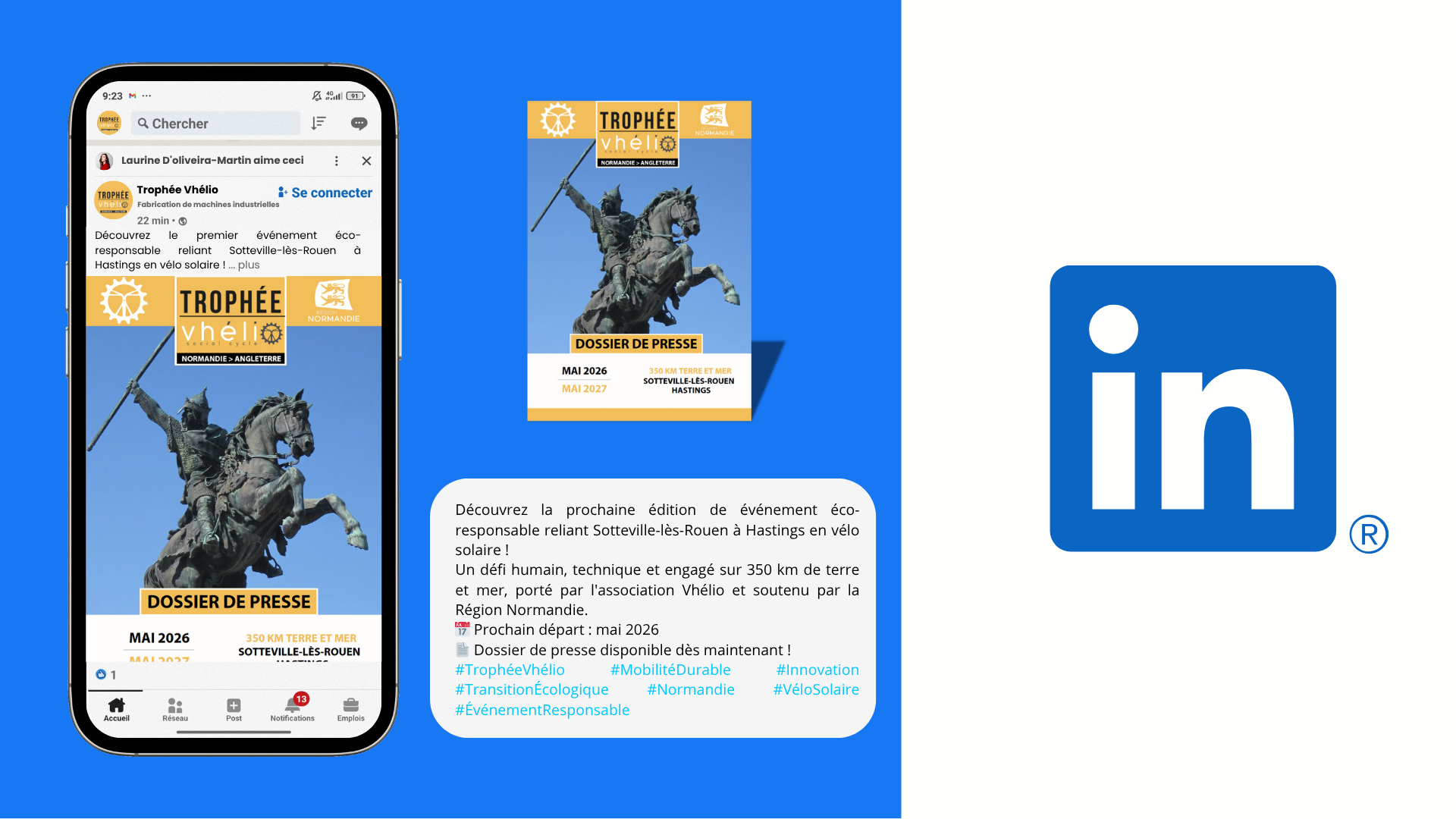Kit communication Vhélio Linkedin